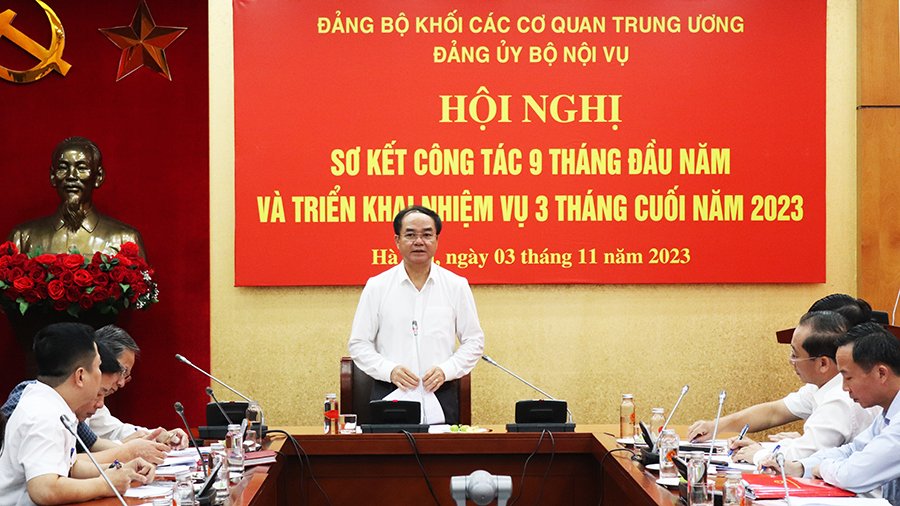 Hội nghị sơ kết công tác Đảng 09 tháng đầu năm và triển khai nhiệm vụ công tác 03 tháng cuối năm 2023